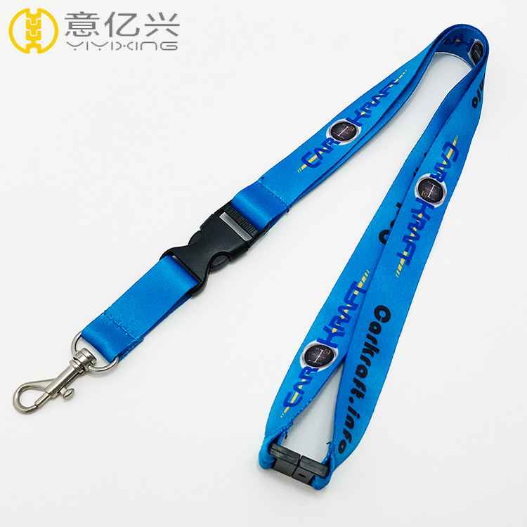 cheap printed lanyards, blue lanyards, custom polyester lanyards