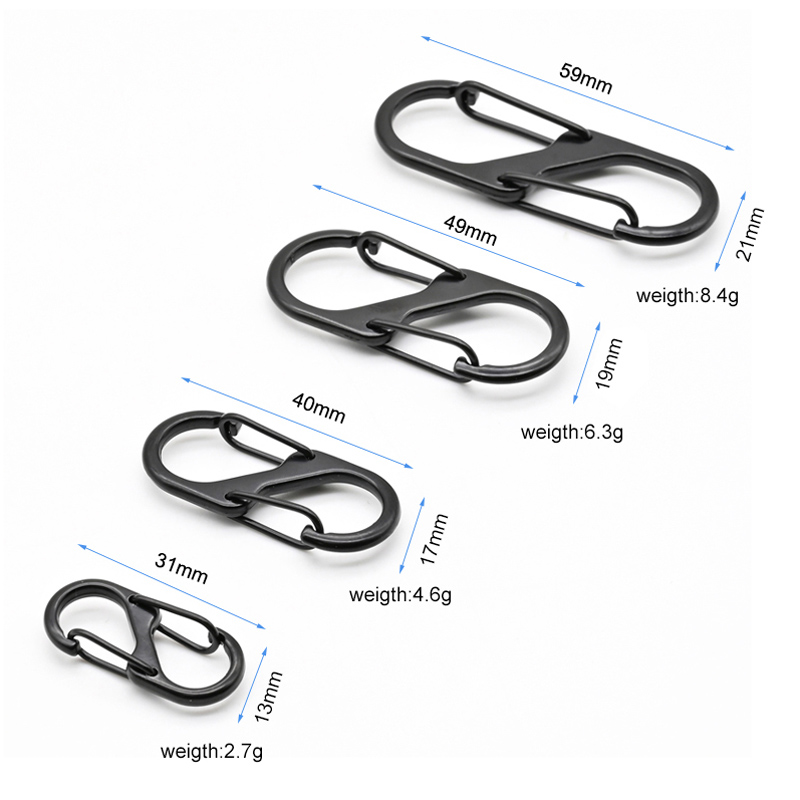 S Shaped Carabiners