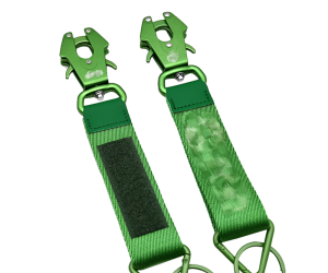 Custom Nylon Frog Clip Jacquard Keychain Creative Short Wrist Strap Lanyard Convenient Nylon Strap Keychains