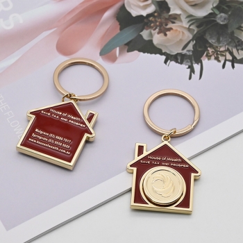 Custom House Metal Keychain Creative Magnet Removable Keychain Zinc Alloy Keychain Decoration Pendant